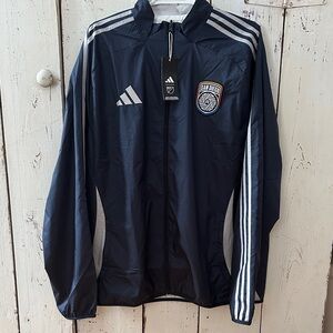 San Diego FC Adidas reversible Dark Blue and White Soccer Jacket